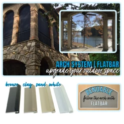 Arch System FLATBAR By SCREENEZE® - 8 Ft Sticks