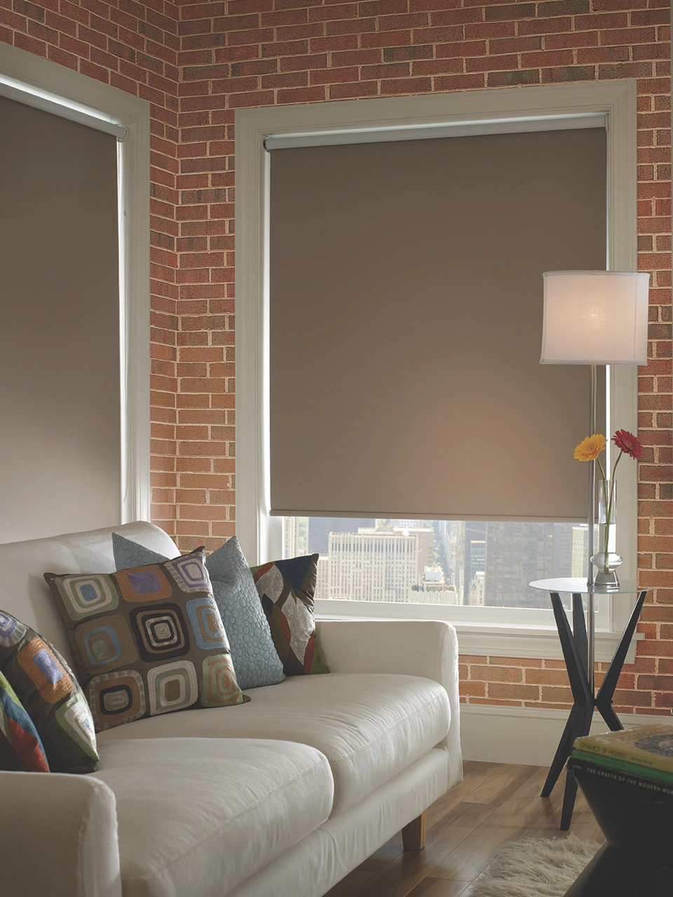 Interior Custom Roll-Up Solar Shade - Image 3